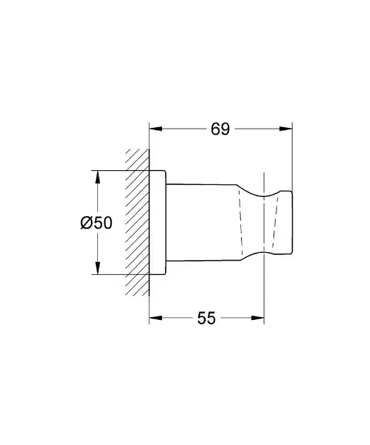 Grohe - Rainshower - Zuhanyfej tartó - 27074000 – 2. kép