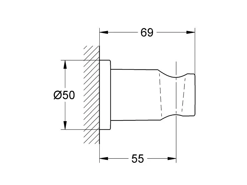 Grohe - Rainshower - Zuhanyfej tartó - 27074DC0 – 2. kép