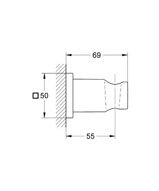 Grohe - Rainshower - Zuhanyfej tartó - 27075000 – 2. kép