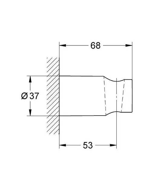 Grohe - Vitalio Universal - Zuhanyfej tartó - 26102000 – 2. kép