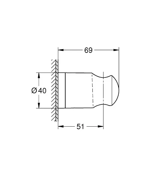 Grohe - Vitalio Universal - Zuhanyfej tartó - 27958001 – 2. kép