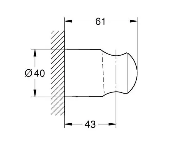 Grohe - Vitalio Universal - Zuhanyfej tartó - 279582430 – 2. kép