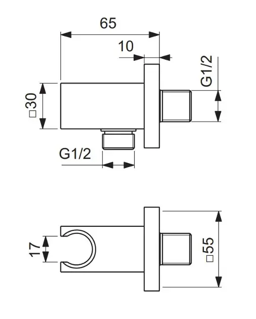 Ideal Standard - Idealrain Atelier - Zuhanyfej tartó - BC771AA – 2. kép