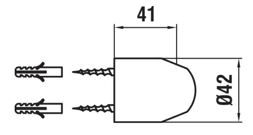 Laufen - Shower fittings - Zuhanyfej tartó - HF105721100000 – 2. kép