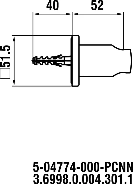 Laufen - Shower fittings - Zuhanyfej tartó - HF504774100000 – 2. kép
