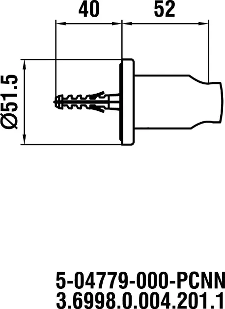 Laufen - Shower fittings - Zuhanyfej tartó - HF504779100000 – 2. kép