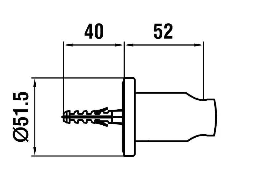 Laufen - Shower fittings - Zuhanyfej tartó - HF504779462000 – 2. kép
