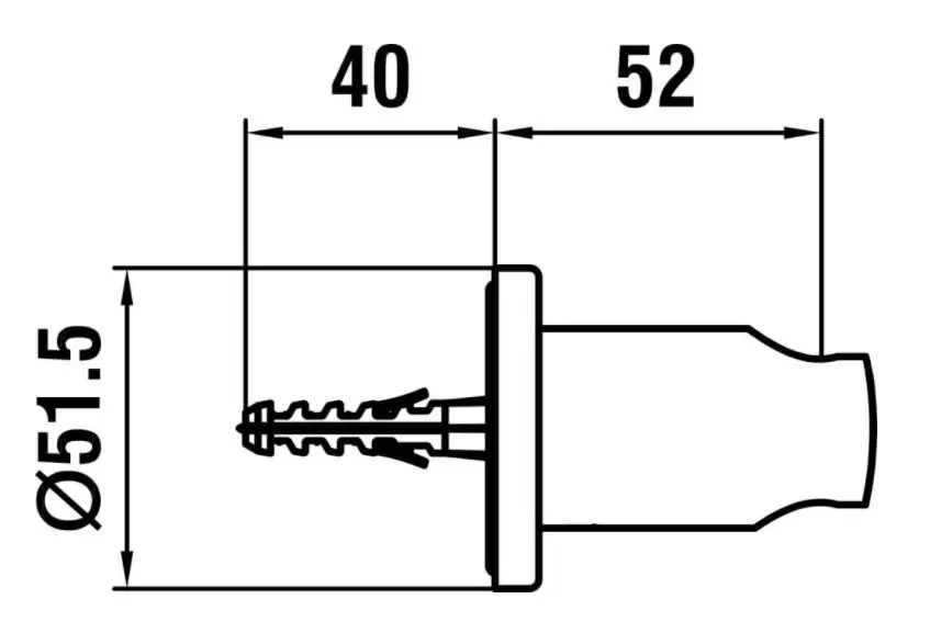 Laufen - Shower fittings - Zuhanyfej tartó - HF504779463000 – 2. kép