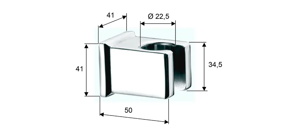 Sapho - Accessories - Zuhanyfej tartó - SD615 – 2. kép