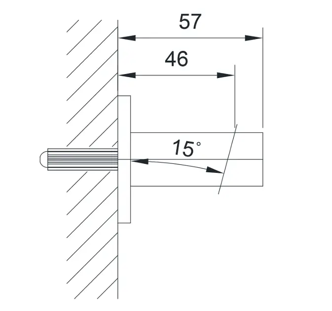 Sapho - Jumper - Zuhanyfej tartó - JM470 – 2. kép