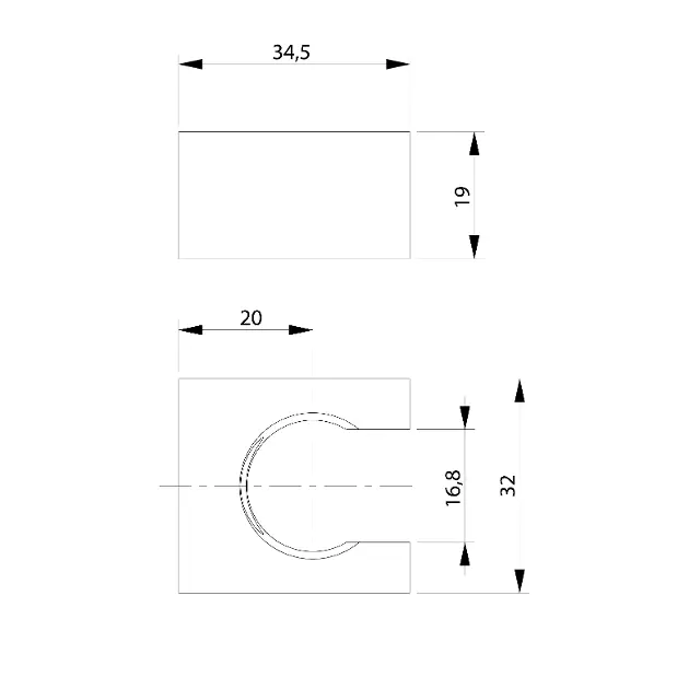 Sapho - Showers - Zuhanyfej tartó - 1205-14B – 2. kép