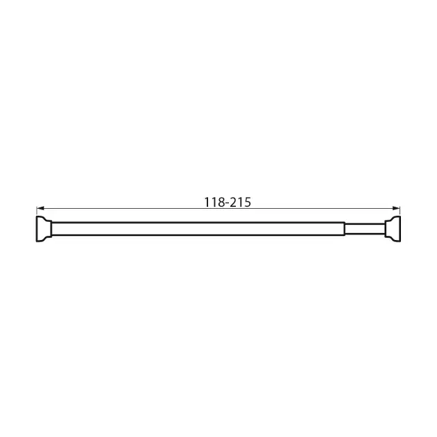 Aqualine - Accessories - Zuhanyfüggöny rúd - 4061 – 2. kép