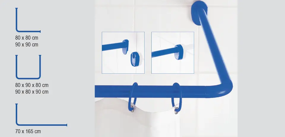 Sapho - Ridder Bathroom accessories - Zuhanyfüggöny rúd - 59500 – 2. kép