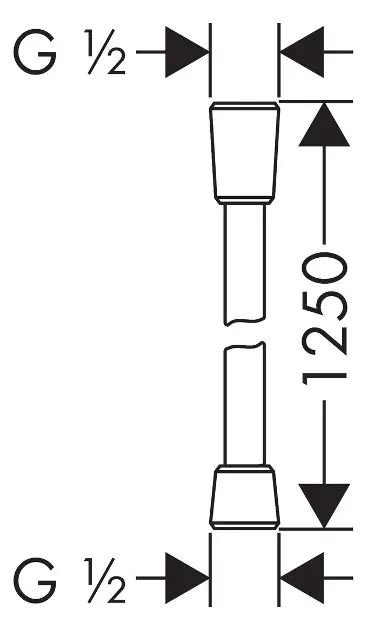 Axor - ShowerSolutions - Zuhanycső - 28622140 – 2. kép