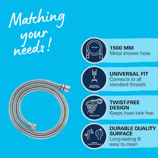 Grohe - Shower hoses - Zuhanycső - 22101000 – 4. kép