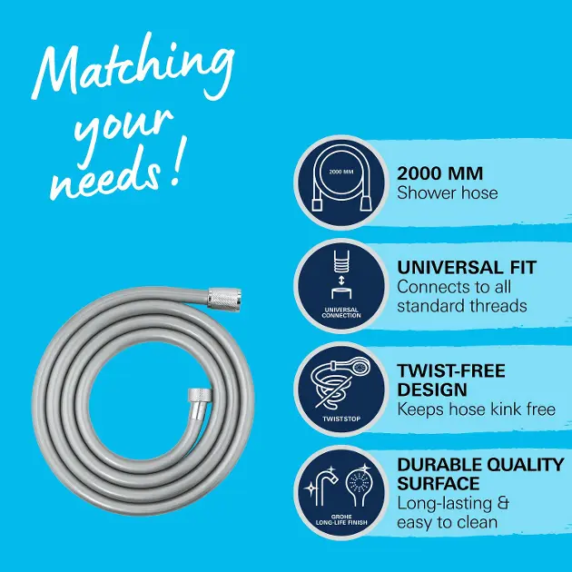 Grohe - Shower hoses - Zuhanycső - 22113000 – 4. kép