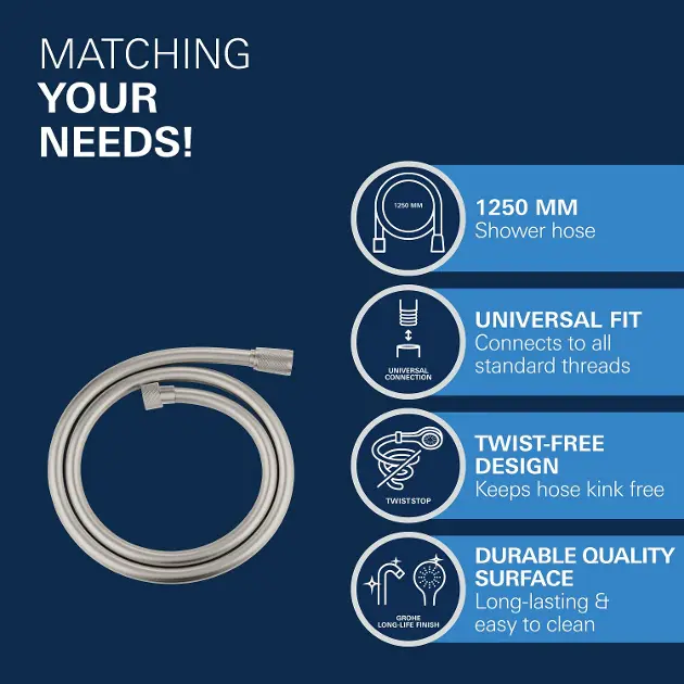 Grohe - Shower hoses - Zuhanycső - 28362DC0 – 4. kép