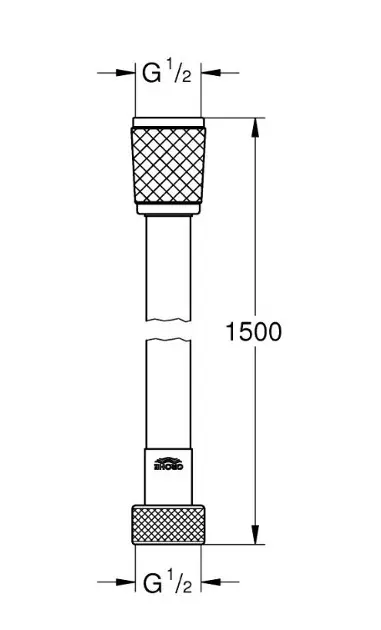Grohe - Zuhanycső - 45973001 – 2. kép