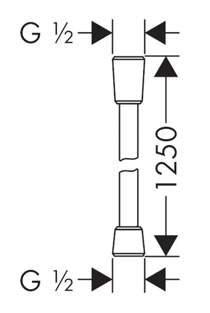 Hansgrohe - Isiflex - Zuhanycső - 28272800 – 2. kép