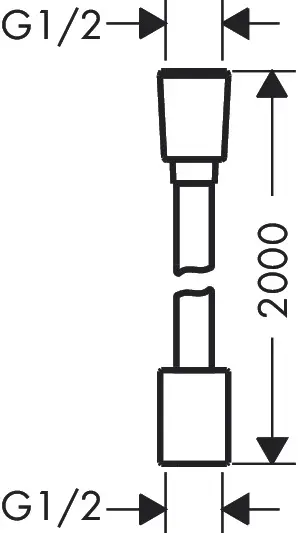 Hansgrohe - Shower hoses - Zuhanycső - 28230340 – 2. kép