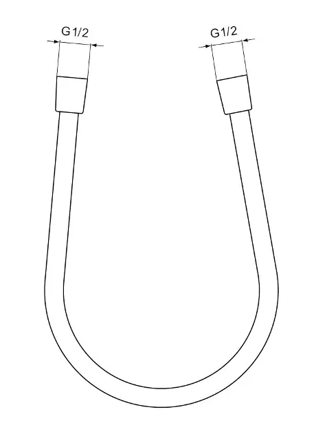 Ideal Standard - ALU+ - Zuhanycső - BE175SI – 2. kép