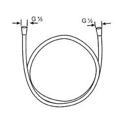 Kludi - Shower hoses - Zuhanycső - 6105705-00 – 2. kép