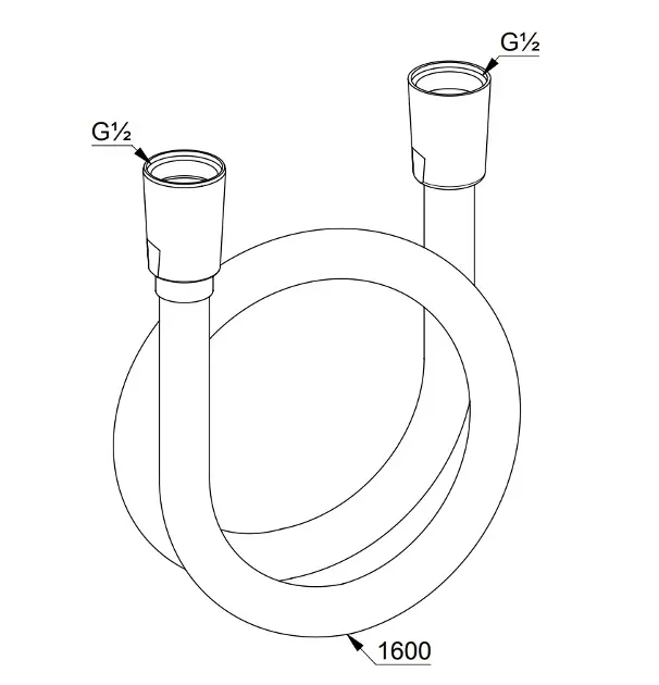Kludi - Shower hoses - Zuhanycső - 6107239-00 – 2. kép