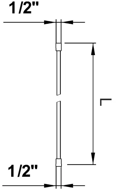 Laufen - Shower fittings - Zuhanycső - WI504740000000 – 2. kép