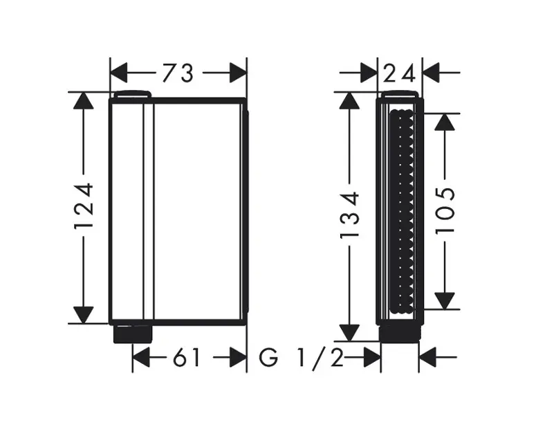 Axor - One - Zuhanyfej - 45720340 – 2. kép