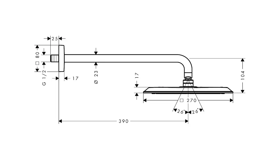 Axor - Citterio C - Fejzuhany - 28790140 – 2. kép