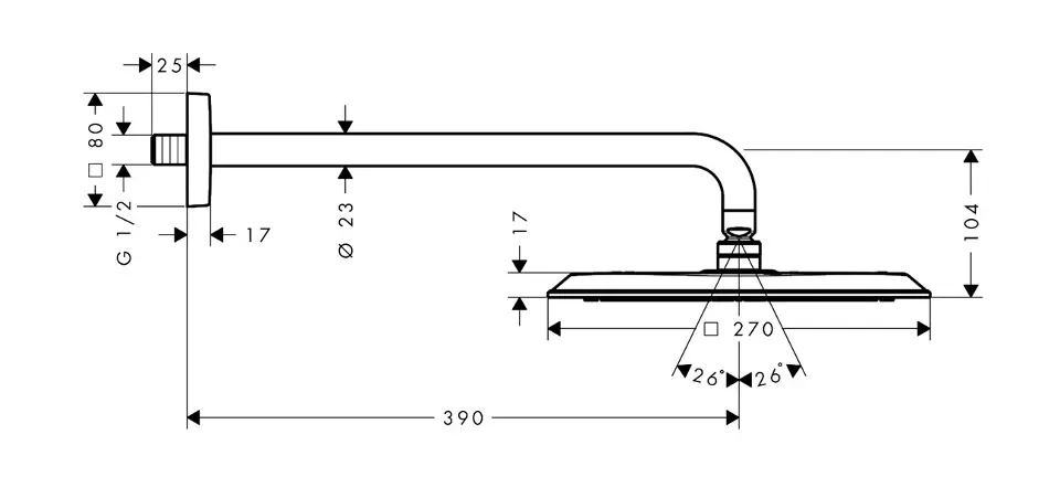 Axor - Citterio C - Fejzuhany - 28791340 – 2. kép
