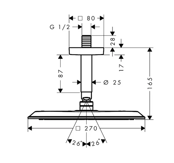 Axor - Citterio C - Fejzuhany - 28792990 – 2. kép