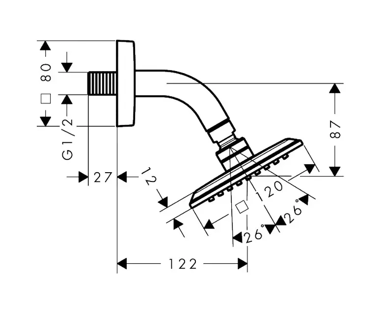 Axor - Citterio C - Fejzuhany - 28810340 – 2. kép