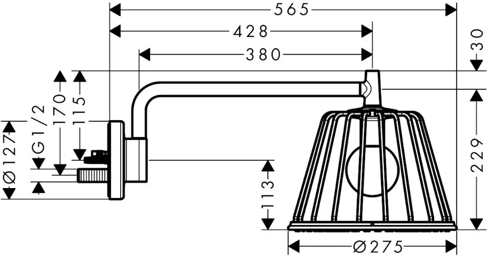 Axor - LampShower - Fejzuhany - 26031000 – 2. kép