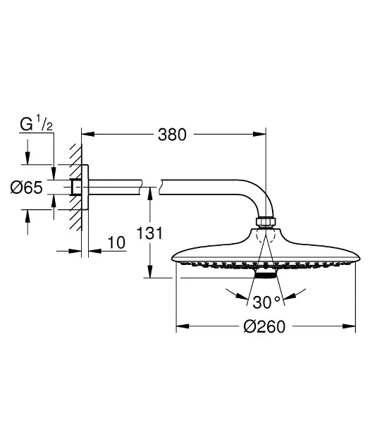 Grohe - Euphoria SmartControl - Fejzuhany - 26459000 – 2. kép