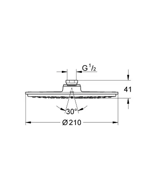 Grohe - Rainshower Cosmopolitan - Fejzuhany - 28373000 – 2. kép