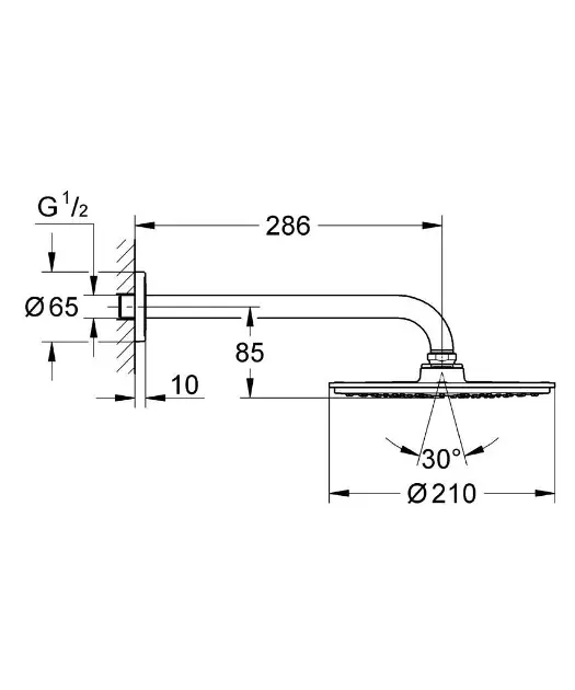 Grohe - Rainshower - Fejzuhany - 26052000 – 2. kép