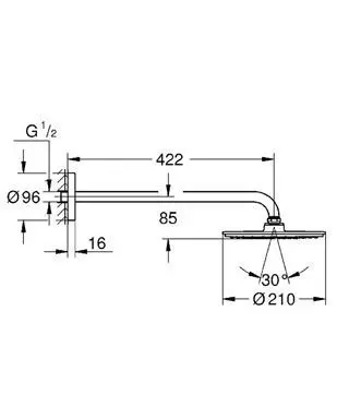 Grohe - Rainshower - Fejzuhany - 26171000 – 2. kép