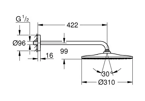 Grohe - Rainshower - Fejzuhany - 26558000 – 2. kép