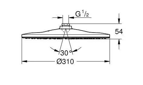 Grohe - Rainshower - Fejzuhany - 26561LS0 – 2. kép