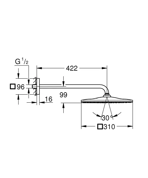 Grohe - Rainshower - Fejzuhany - 26564000 – 2. kép