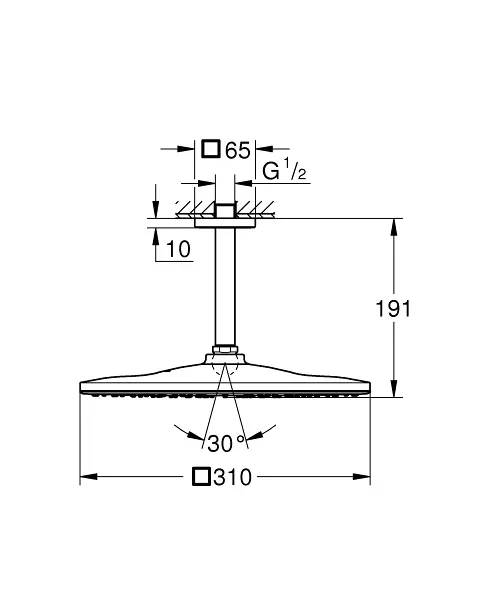 Grohe - Rainshower - Fejzuhany - 26566000 – 2. kép