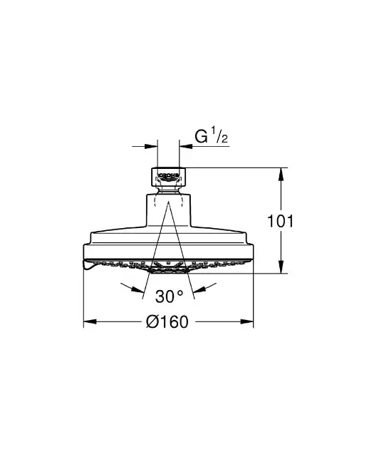Grohe - Rainshower - Fejzuhany - 27134000 – 2. kép