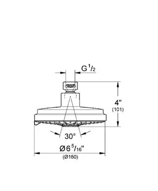 Grohe - Rainshower - Fejzuhany - 27135000 – 2. kép