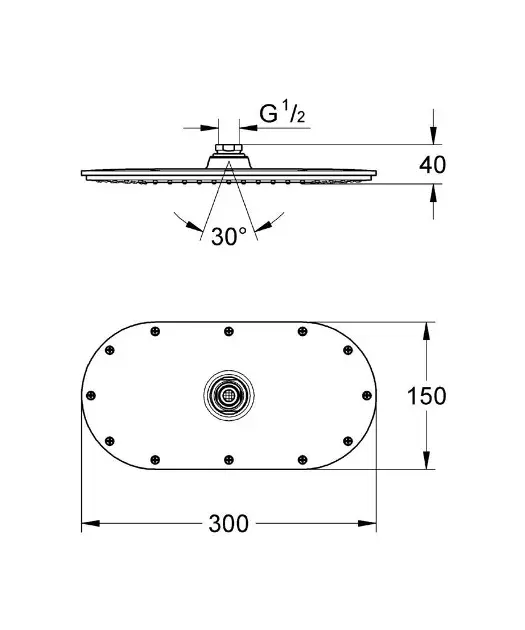 Grohe - Rainshower - Fejzuhany - 27470000 – 2. kép