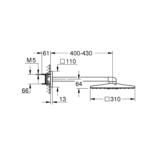 Grohe - Rainshower SmartActive Cube - Fejzuhany - 26479000 – 2. kép