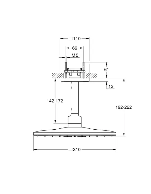 Grohe - Rainshower SmartActive Cube - Fejzuhany - 26481000 – 2. kép