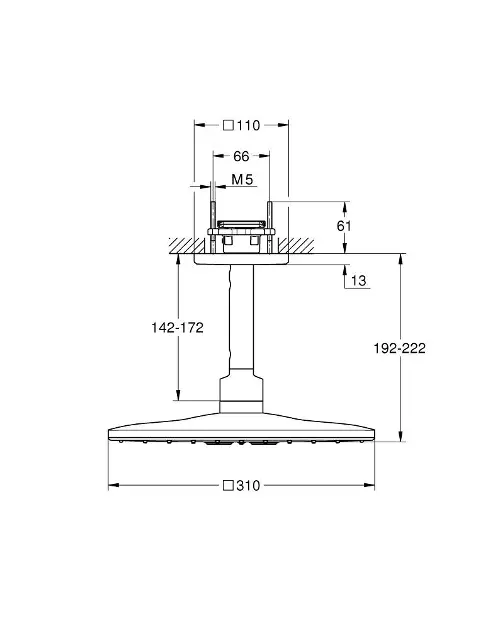 Grohe - Rainshower SmartActive Cube - Fejzuhany - 26481GL0 – 2. kép