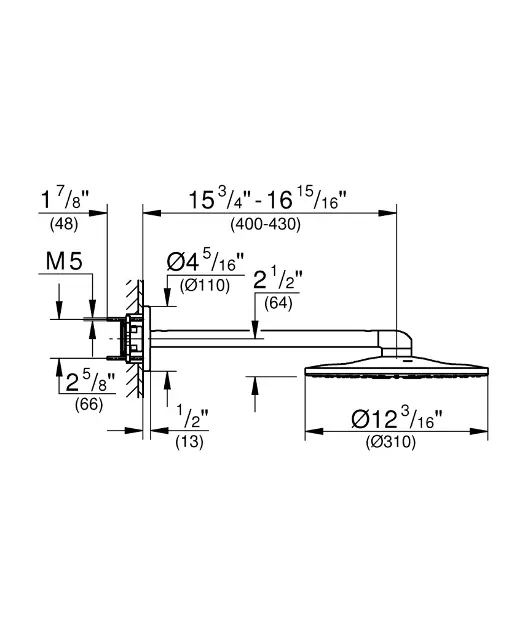 Grohe - Rainshower SmartActive - Fejzuhany - 26475LS0 – 2. kép