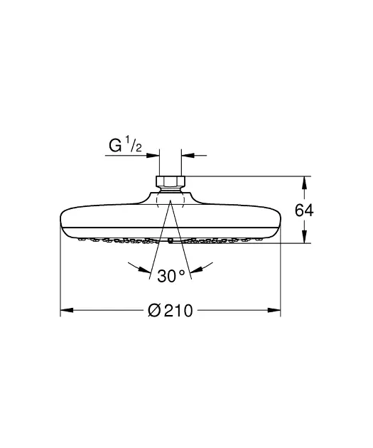 Grohe - Tempesta - Fejzuhany - 26408000 – 2. kép